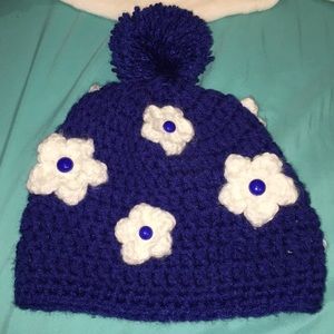 Blue winter hat